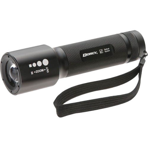 Front. Dorcy - ZX Series LED 115 Lumen Focusing Handheld Flashlight - Black.