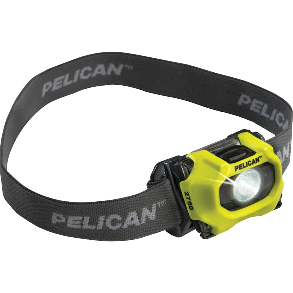 PELICAN - Water-resistant LED Headlamp - Yellow - Angle