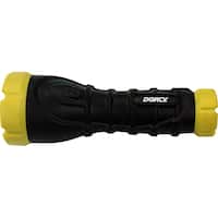 Dorcy - 170 Lumen LED Handheld Flashlight - Black with yellow - Front_Zoom