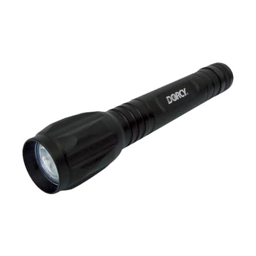 Dorcy - 150 lumen - 2AA LED aluminum focusing flashlight - Black - Angle