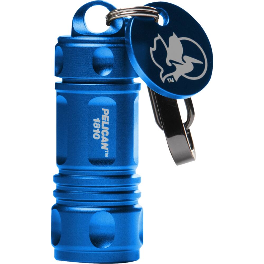 Front. PELICAN - ProGear 16 Lumen LED Keychain Flashlight - Blue.