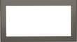 GE - 26.9" Trim Kit for Microwaves - Slate - Larger Front
