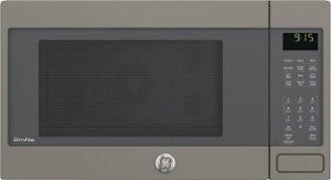 GE - 1.5 Cu. Ft. Mid-Size Microwave - Slate - Front_Zoom