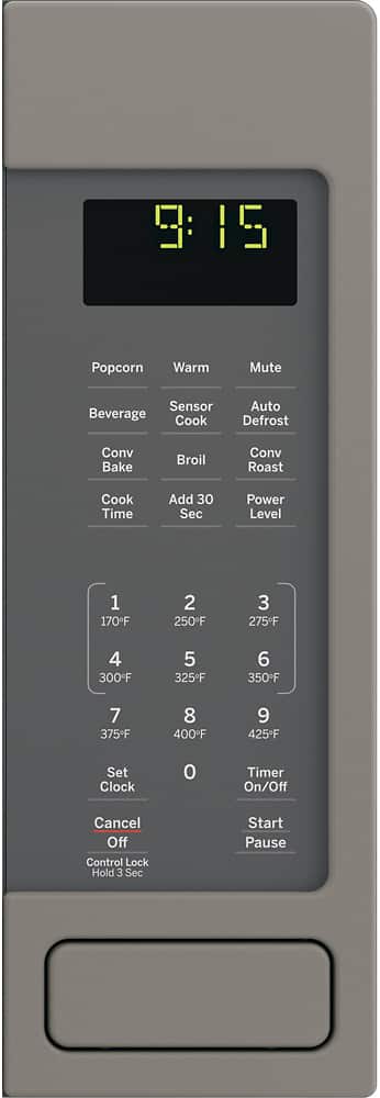 Alt View 1. GE - 1.5 Cu. Ft. Mid-Size Microwave - Slate.