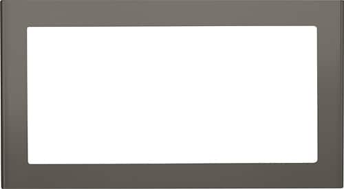 GE - 29.9" Trim Kit for Microwaves - Slate - Larger Front