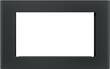 GE - 29.8" Trim Kit for Microwaves - Black - Larger Front