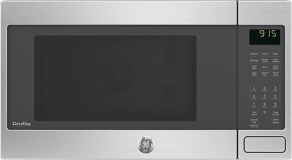 GE - 1.5 Cu. Ft. Convection Built-In Microwave with Sensor Cooking and Warming Oven - Stainless Steel - Front_Zoom