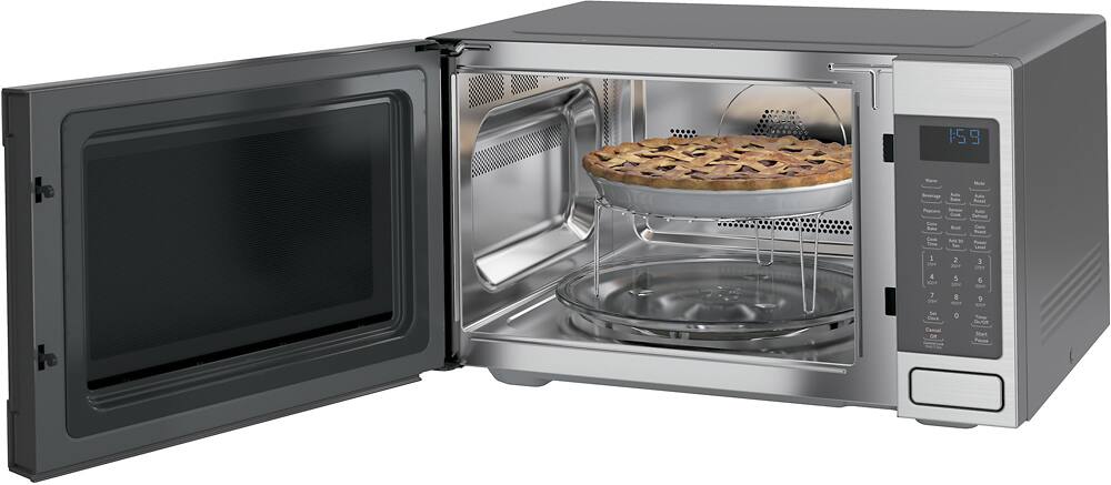 Alt View 11. Café - 1.5 Cu. Ft. Mid-Size Microwave - Stainless steel.