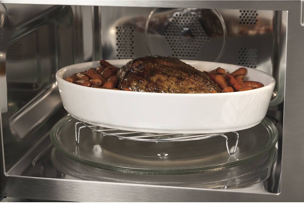 Alt View 12. Café - 1.5 Cu. Ft. Mid-Size Microwave - Stainless steel.