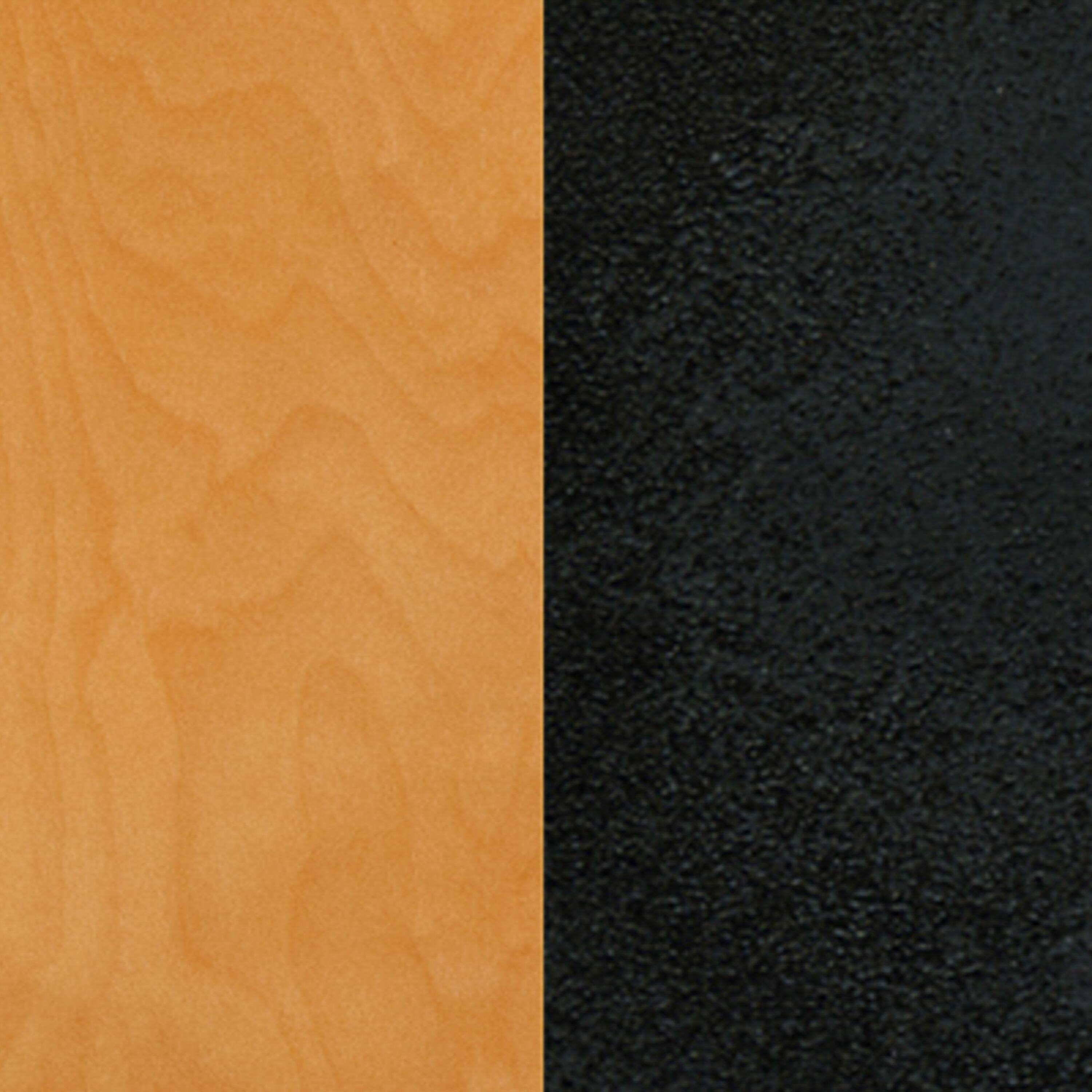 Alt View 6. Emma + Oliver - "X" Back Swivel Metal Restaurant Dining Barstool - Natural Wood Seat/Black Metal Frame.