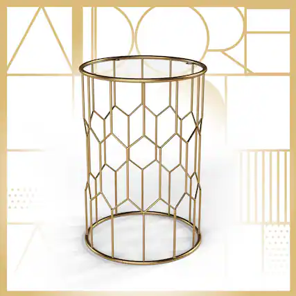 Front. Click365 - Click365 Side Accent Table - Bronze.