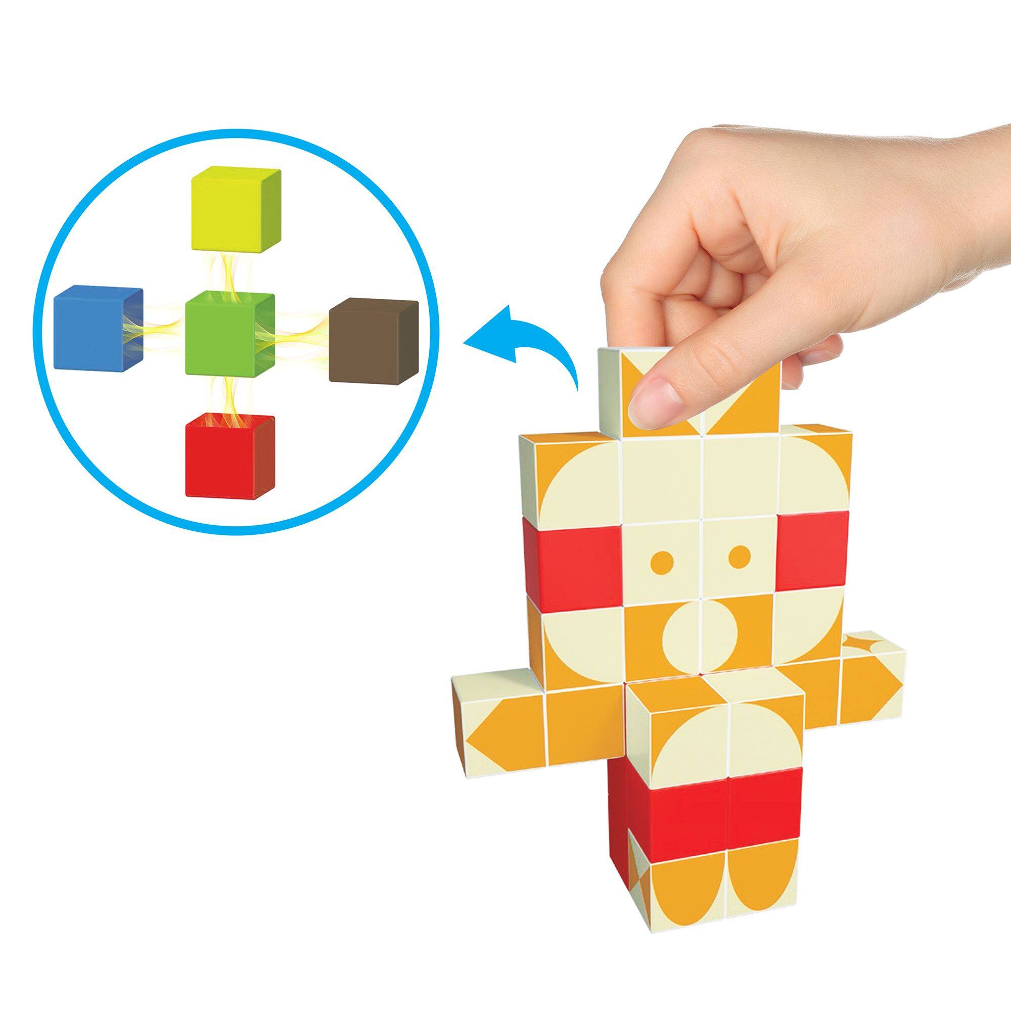 Alt View 3. PicassoTiles - Picassotiles 103 PC Magnetic Blocks, Magnetic Building Blocks for Kids, Magnet Toy for Kids 3+.