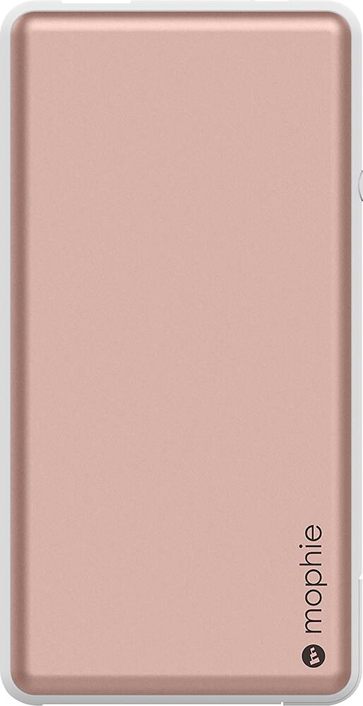 Front. mophie - Powerstation Plus 4,000 mAh Portable Charger for Most USB-Enabled Devices - Rose gold.