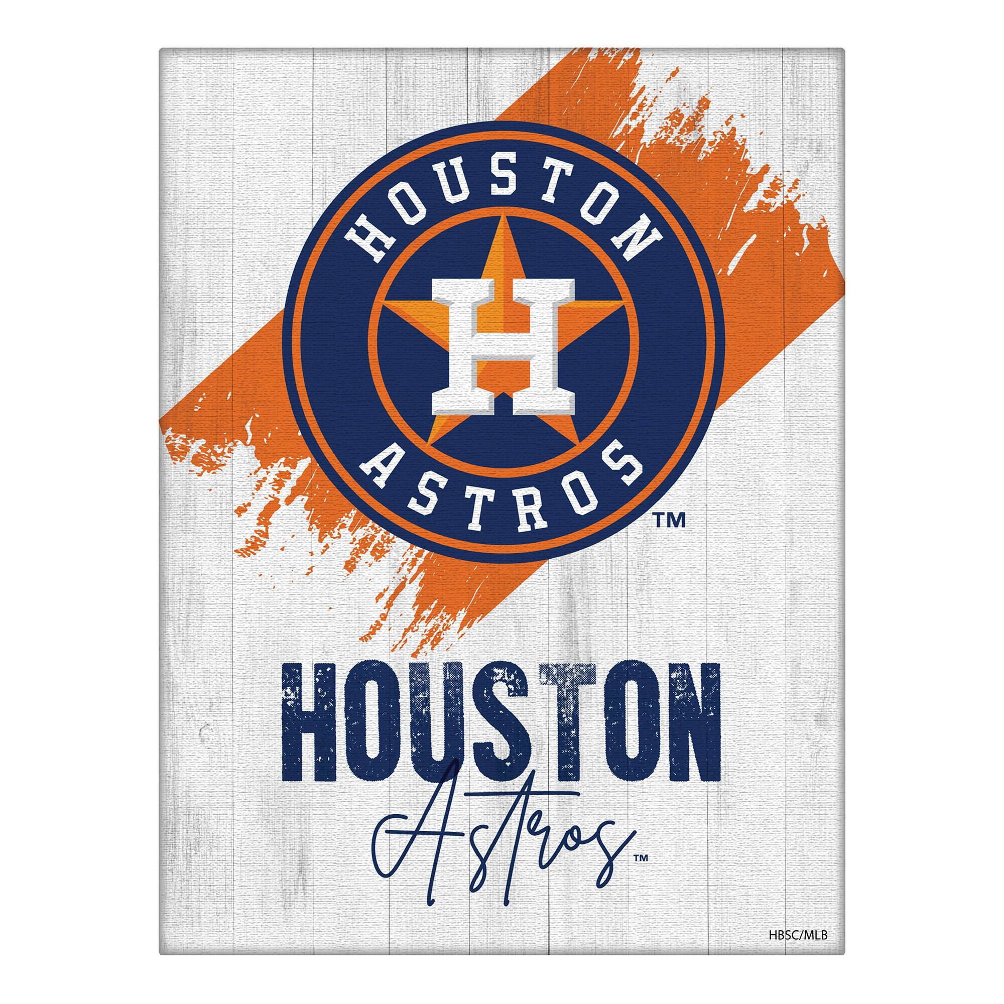 Houston Astros 24" x 32" Team Canvas Wall Art