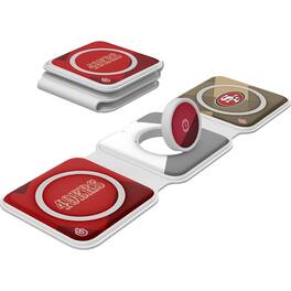 Keyscaper - San Francisco 49ers 3-in-1 Foldable Charger - White