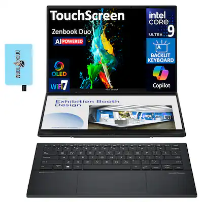 ASUS Zenbook DUO 2 in 1 Laptop 14.0 WUXGA (Intel Ultra 9 285H ASUS Zenbook DUO 2 in 1 Laptop 14.0 WUXGA (Intel Ultra 9 285H
