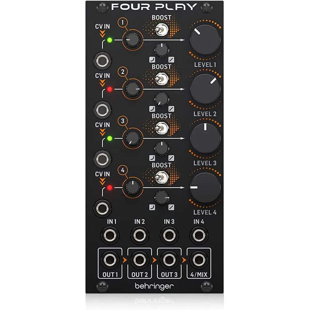 Behringer - Four Play 4-Channel VCA and Mixer Module for Eurorack