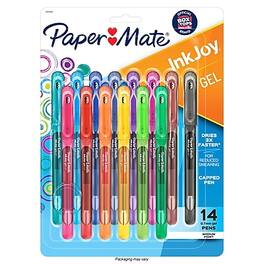Paper Mate - InkJoy Gel Pen, Medium Point, 0.7mm, 14/Pack - Assorted Ink