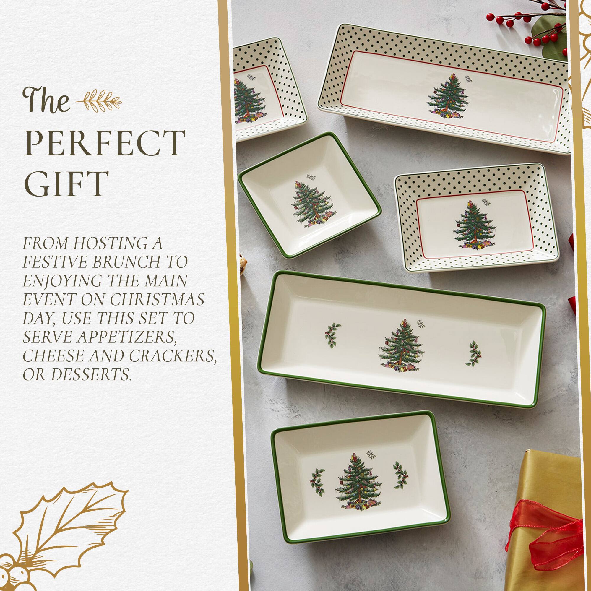 The PERFECT GIFT

FROM HOSTING A FESTIVE BRUNCH TO ENJOYING THE MAIN EVENT ON CHRISTMAS DAY, USE THIS SET TO SERVE APPETIZERS, CHEESE AND CRACKERS, OR DESSERTS.