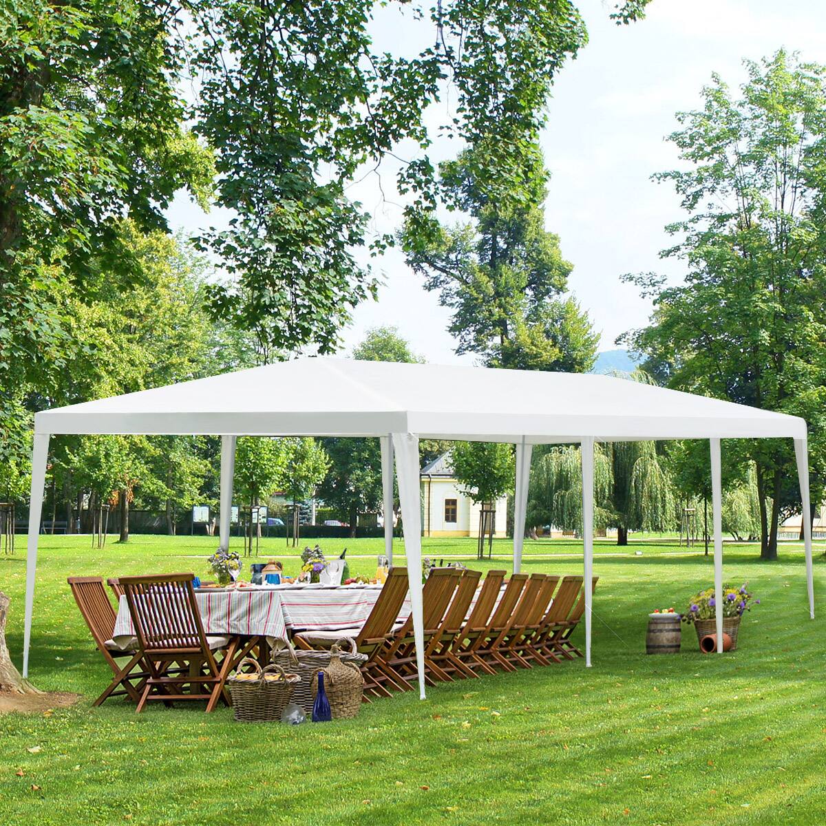 Alt View 1. Costway - Costway 10' x 30' Outdoor Wedding Party Event Tent Gazebo Canopy - White.