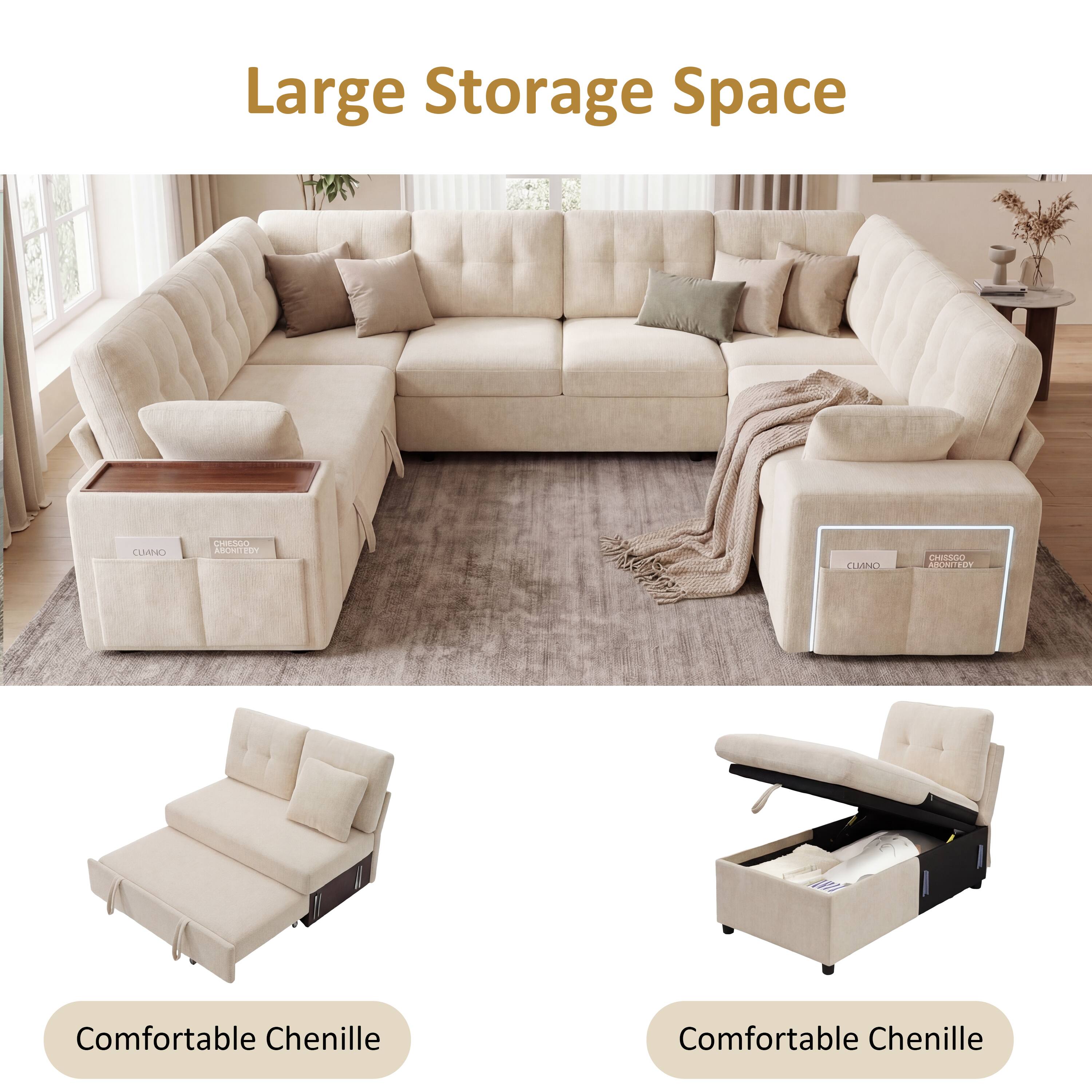 Large Storage Space

Comfortable Chenille

Comfortable Chenille