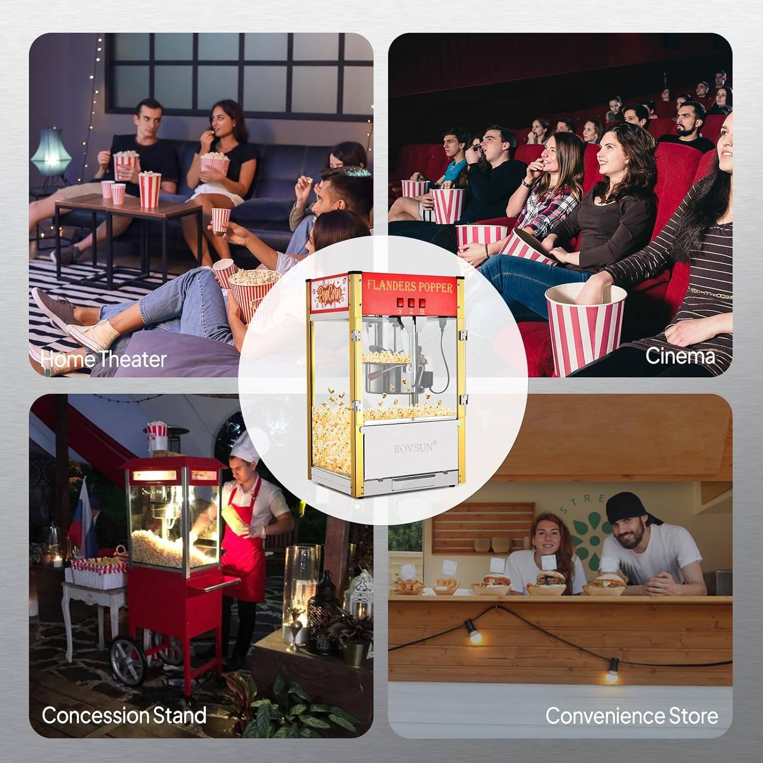 FLANDERS POPPER Home Theater E Cinema ROVSUN STRE R  
Concession Stand Convenience Store