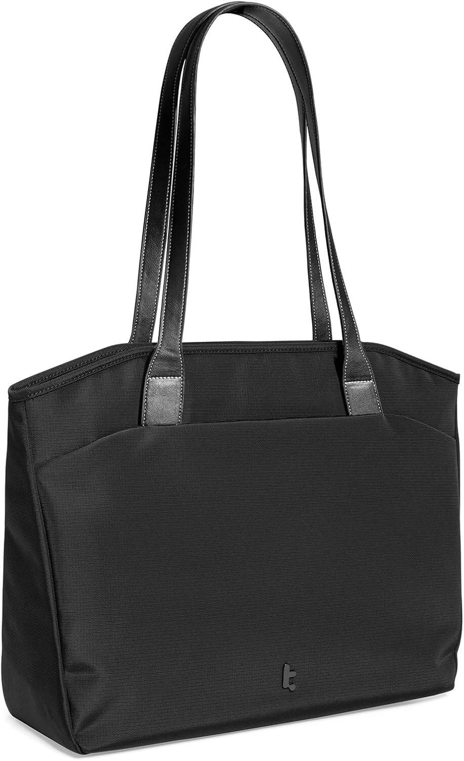 Front. Vulpecula Spade - Laptop Tote Bag for Women, 15-16 Inch Laptop Work Bag with Device Compartment for MacBook - Black.