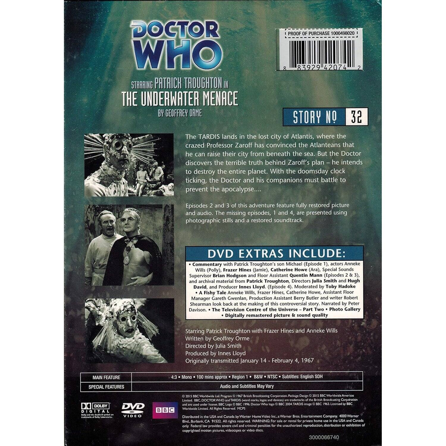 Alt View 1. Doctor Who: The Underwater Menace [DVD].
