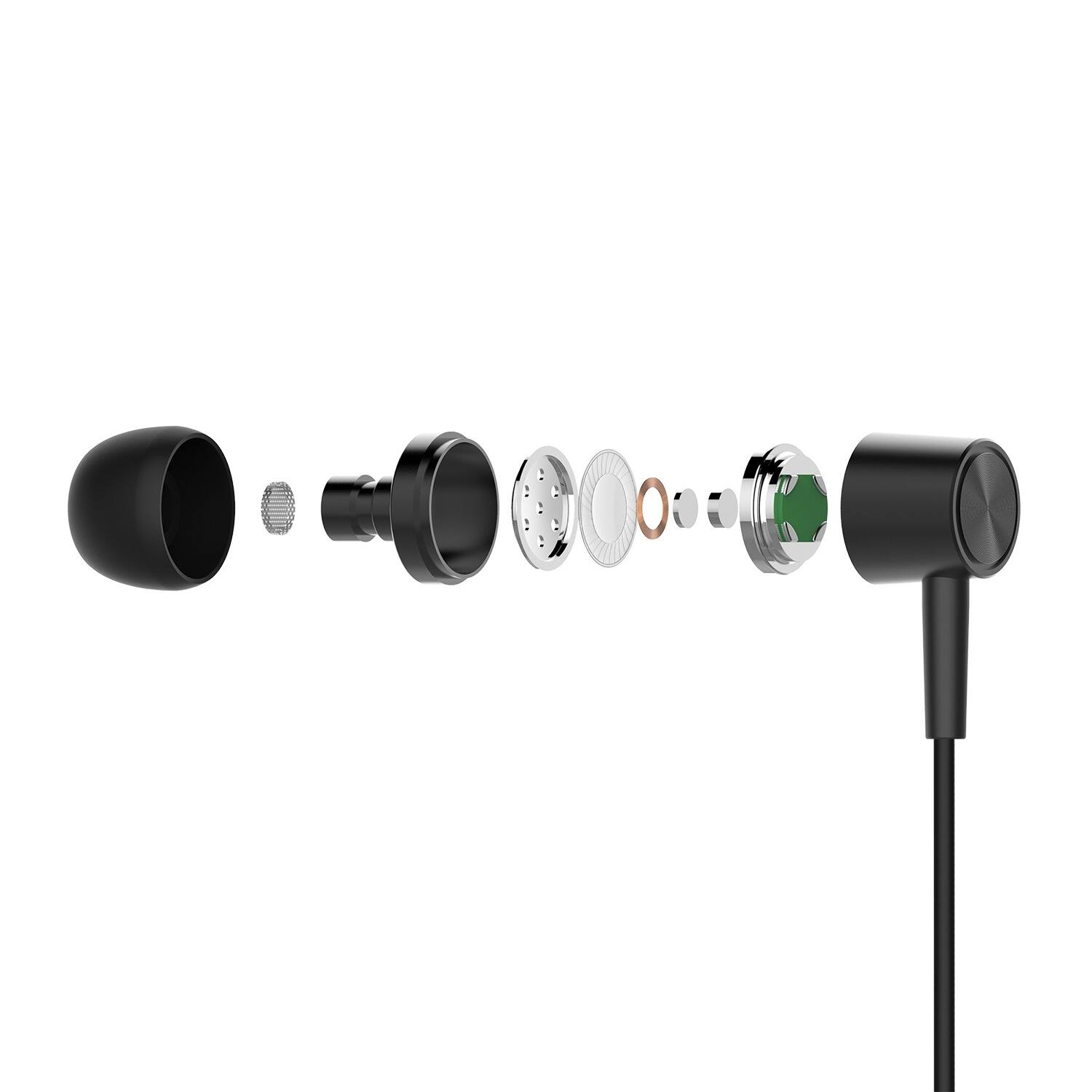 Back. Naztech - Platinum MFi Lightning Wired In-Ear Earphones, In-Line Mic/Remote, Hi-Res Digital Audio for Apple - Black.