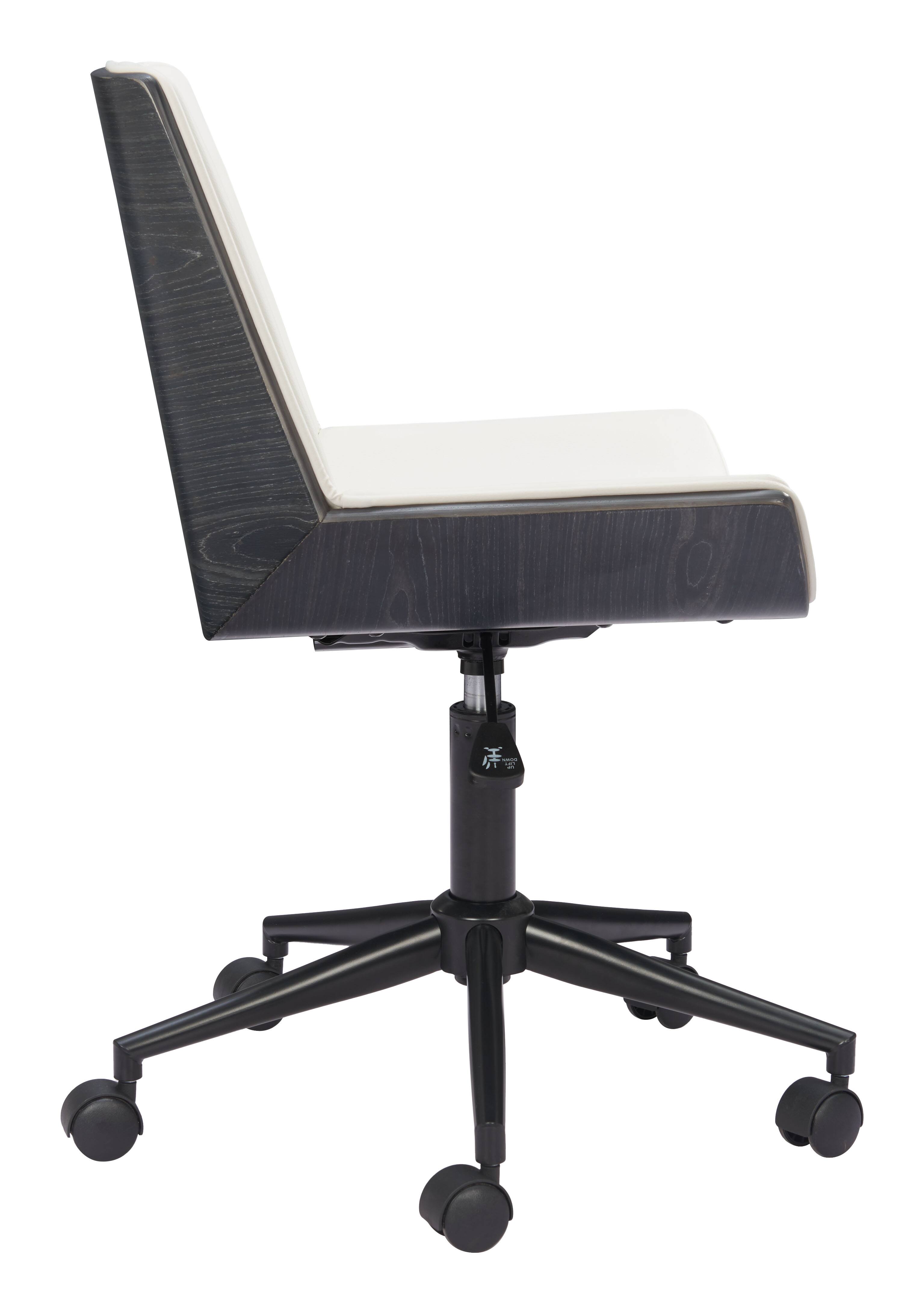 Back. Hivvago - Maker Office Chair White - White.