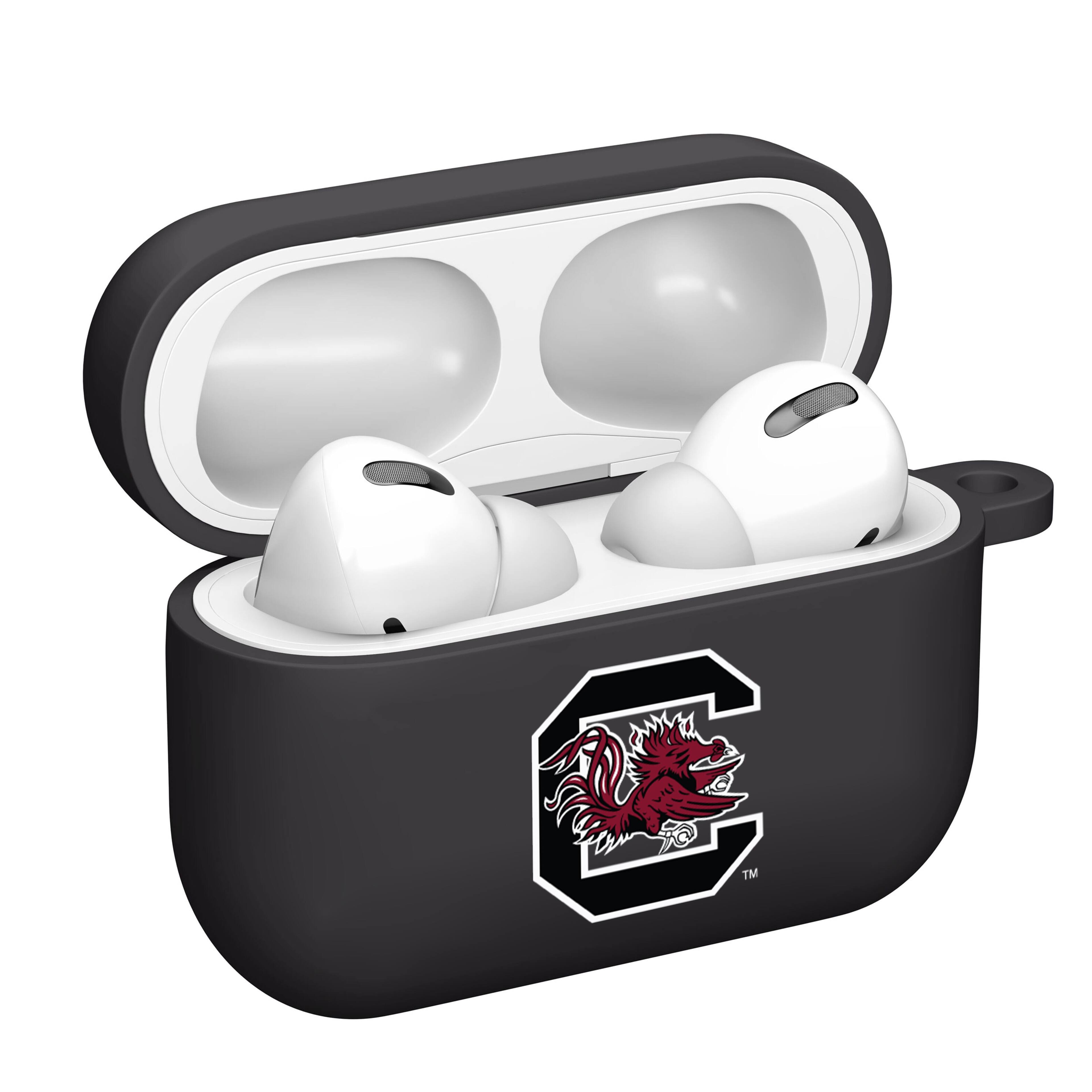 Alt View 1. Affinity Bands - South Carolina Gamecocks AirPods Pro Silicone Case Cover - Black.