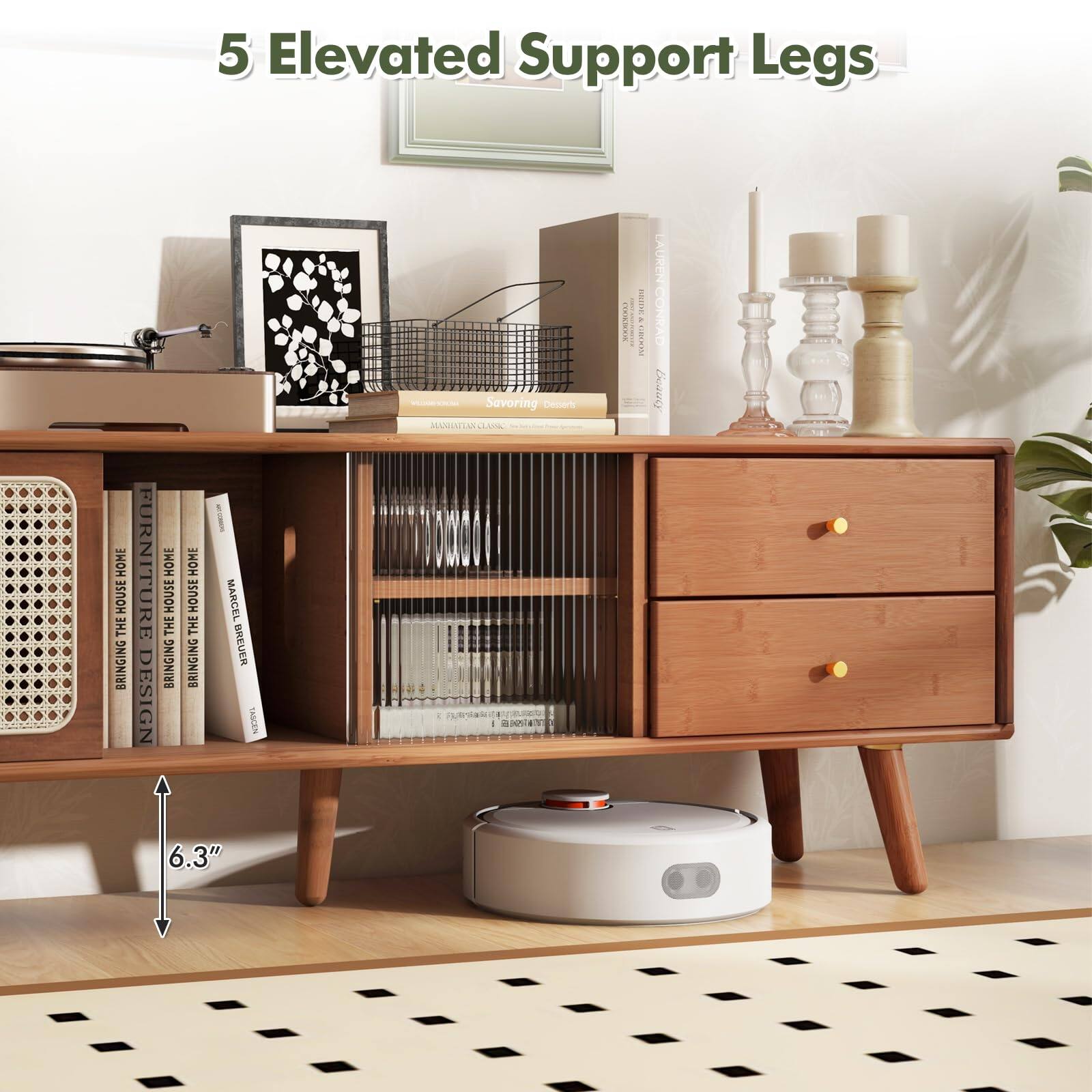 5 Elevated Support Legs

6.3"