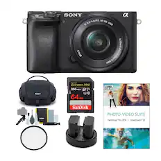 SONY 3.5-5.6/PZ 16-50 E OSS 40.5 BO/EO-2O/5ZD 98ft SanDisk Extreme PRO 200 MB/s 64 GB SanDisk KOAH PHOTO-VIDEO SUITE PaintShop Pro 2018 VideoStudio* SE