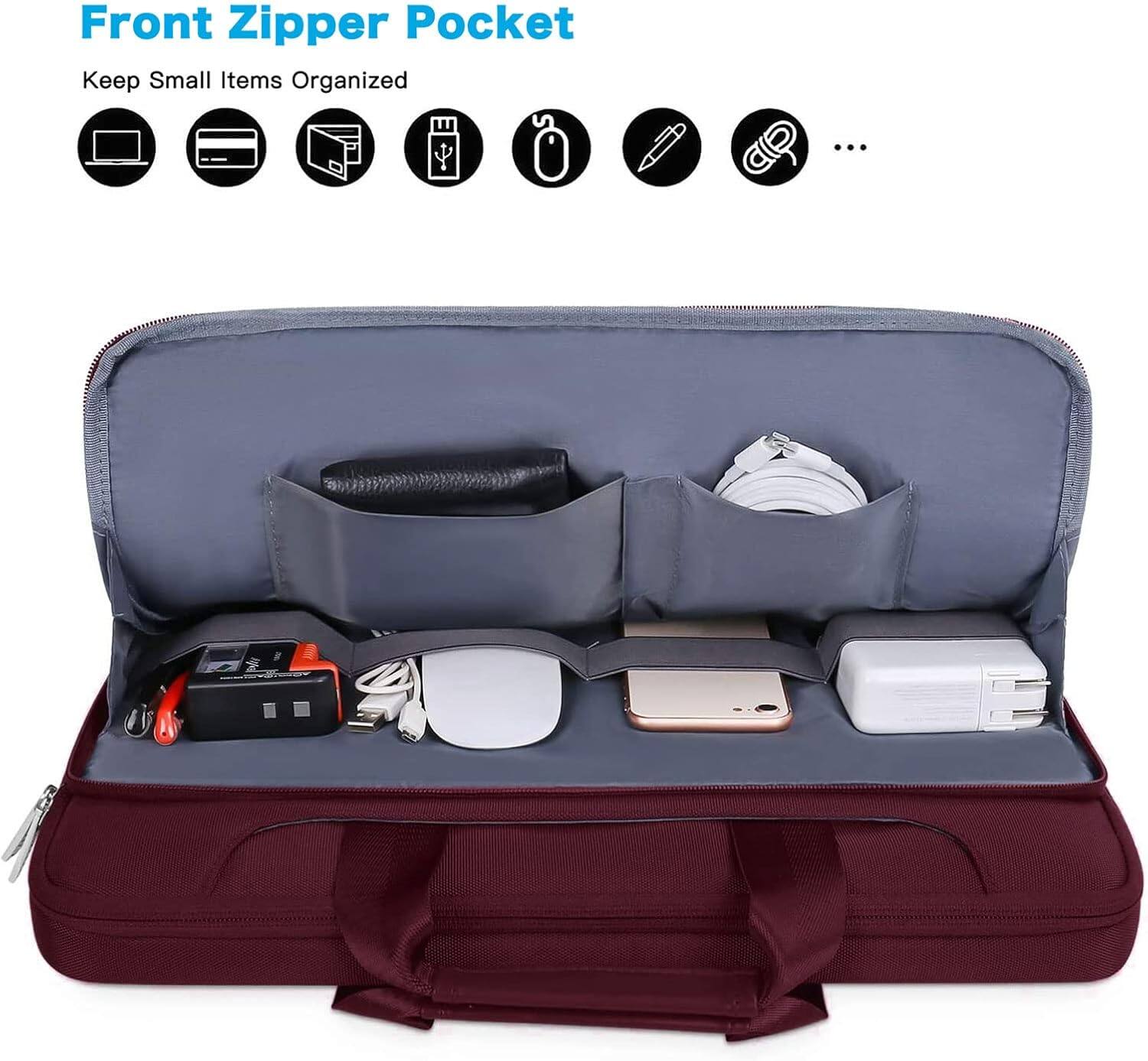 Front Zipper Pocket  
Keep Small Items Organized