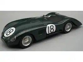 Jaguar C-Type Longtail #18 "24 Hours of Le Mans" (1952) "Mythos Series" with Display Case 1/18 Model Car by Tecnomodel
