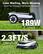 Less Waiting, More Mowing
Super-Fast Charging & High-Speed Movement
DUAL BLADE-DISC
189W Charging
2.3FT/S Mowing Speed