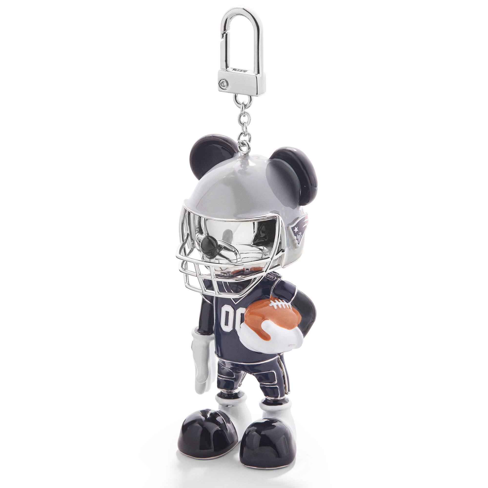 Front. BaubleBar - Disney Mickey Mouse Keychain - White.