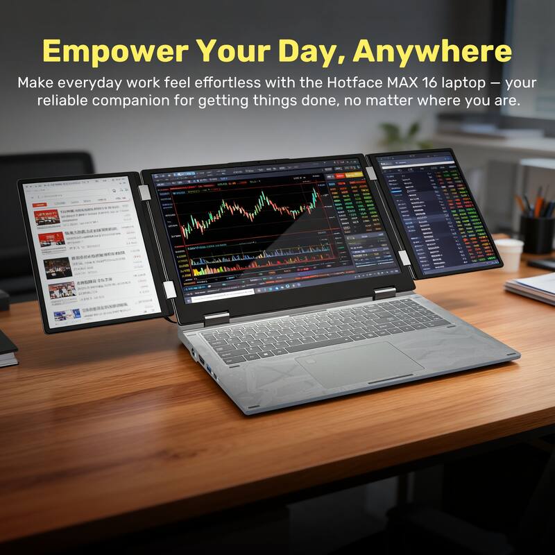 Empower Your Day, Anywhere

Make everyday work feel effortless with the Hotface MAX 16 laptop – your reliable companion for getting things done, no matter where you are.