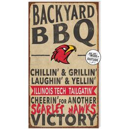 Jardine - Illinois Tech Scarlet Hawks 11'' x 20'' Indoor/Outdoor BBQ Sign - Brown