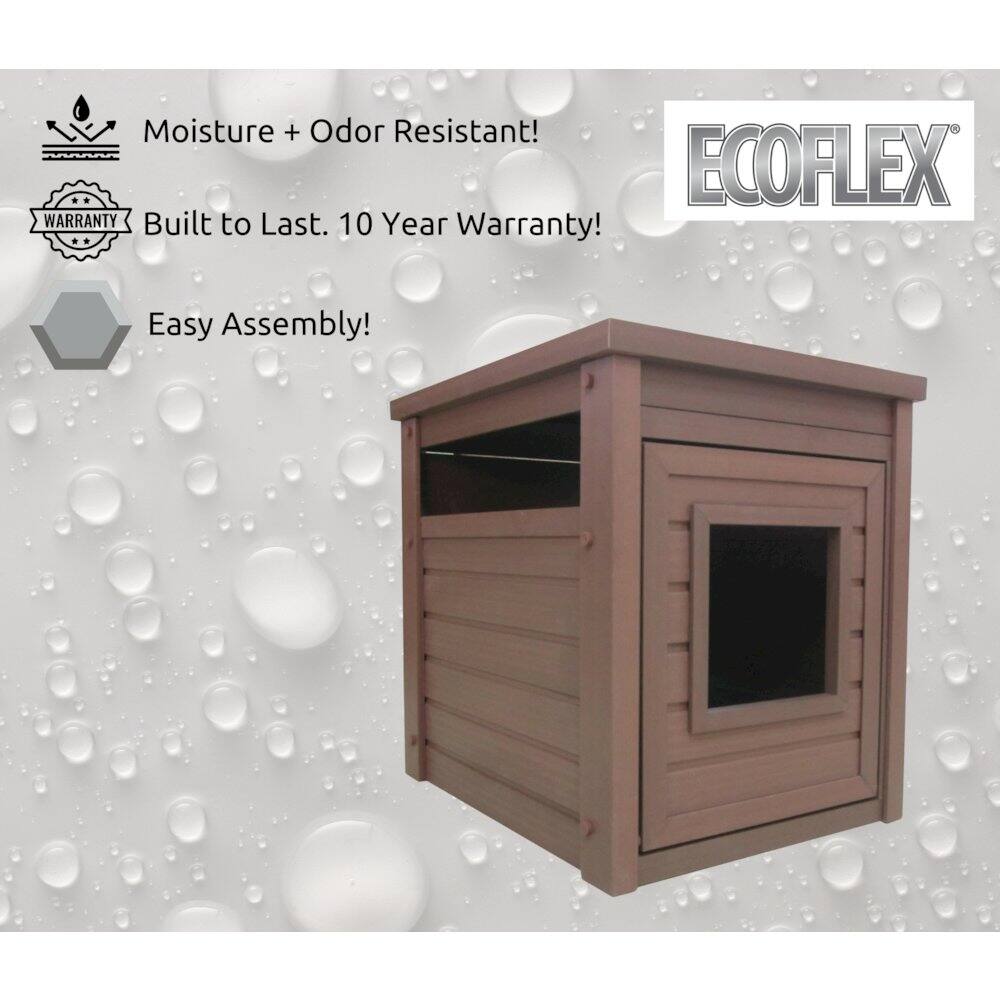 Moisture + Odor Resistant!  
ECOFLEX WARRANTY  
Built to Last. 10 Year Warranty!  
Easy Assembly!