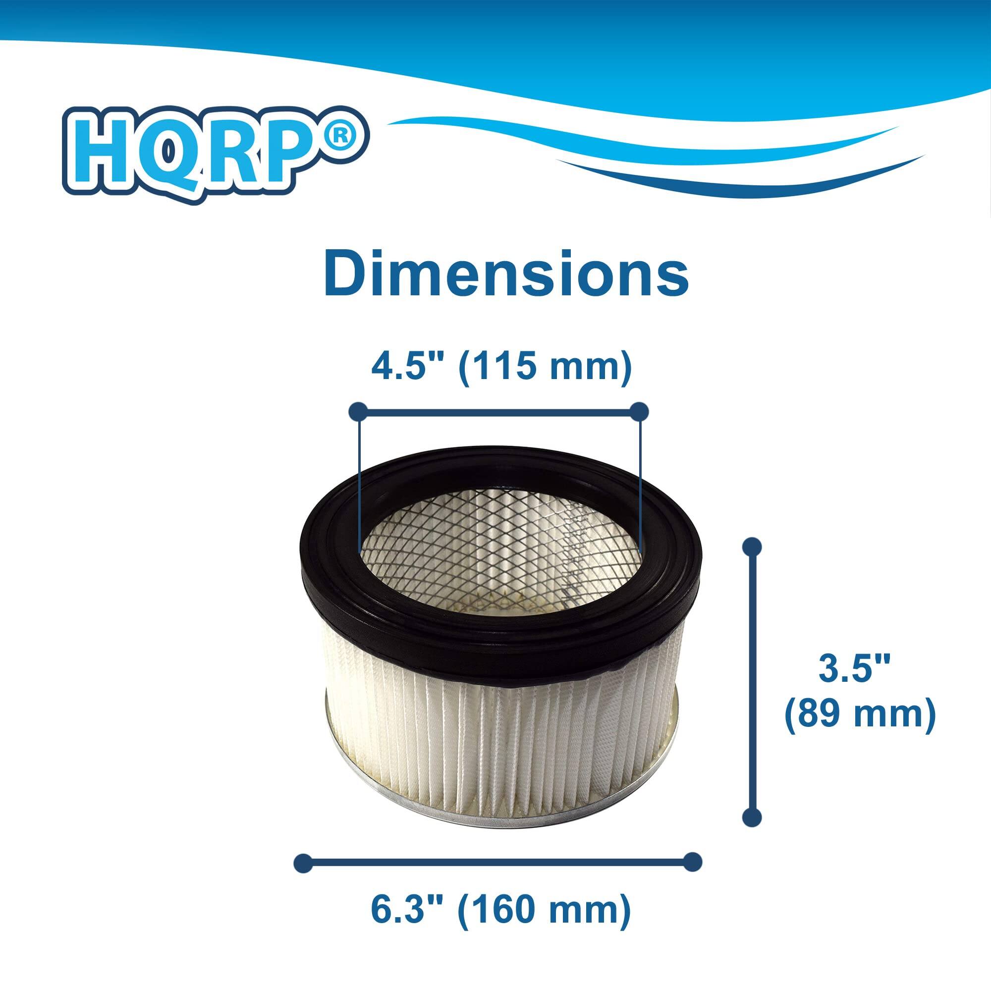 HQRP Dimensions  
4.5" (115 mm)  
3.5" (89 mm)  
6.3" (160 mm)