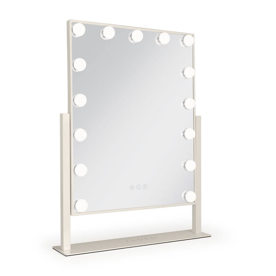 Zadro - Hollywood Makeup Mirror - 18" x 21" - 15 LED Light Bulbs with Dimmable Brightness - Neutral