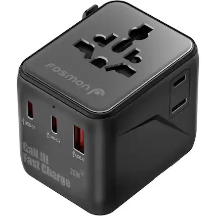Fosmon
GaN III Fast Charge
USB-C1
USB-C2
USB-A
20W