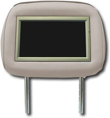 Front Standard. Epik - Headrest DVD System for 2003 Land Rover Range Rovers - Parchment Leather.