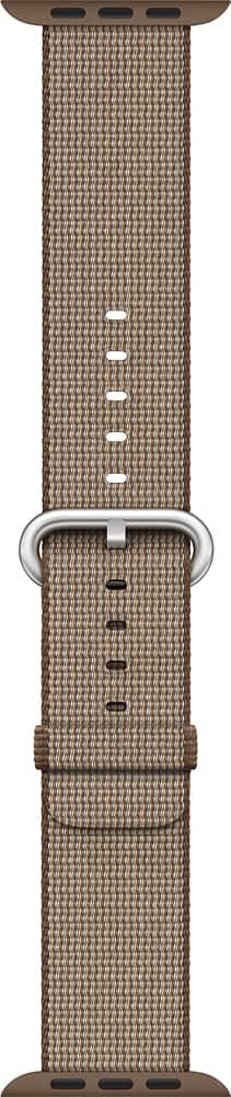 Angle. Apple - Woven Nylon for Apple Watch 42mm - Toasted Coffee/Caramel.