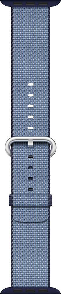 Angle. Apple - Woven Nylon for Apple Watch 42mm - Navy/Tahoe Blue.