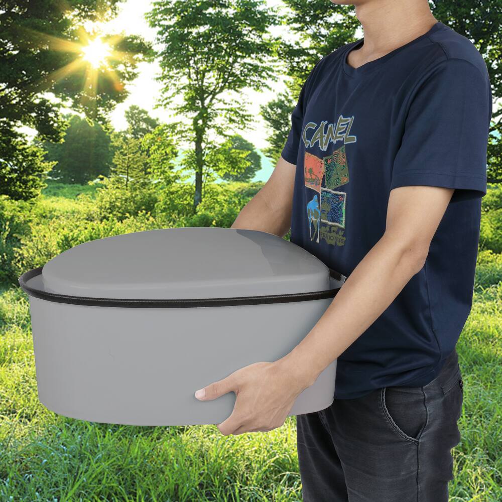 Alt View 4. Winado - 5L Portable Toilet Seat For Camping Toilet Travel Hiking for Outdoor Indoor Potty - Gray.