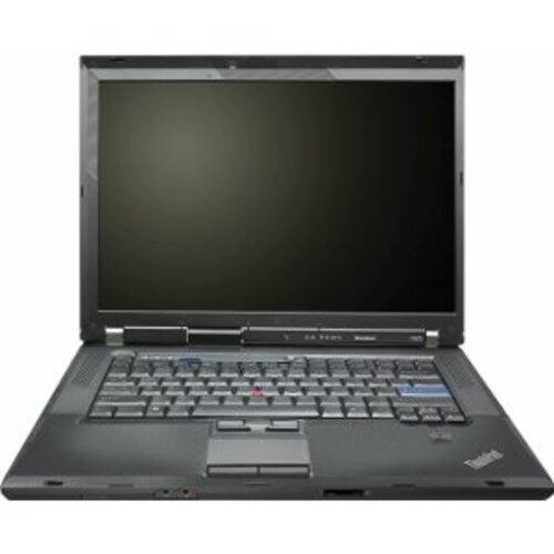 Front Standard. Lenovo - 15" ThinkPad Notebook - 4 GB Memory - 320 GB Hard Drive - Black.