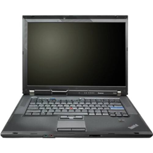 Front Standard. Lenovo - 15" ThinkPad Notebook - 4 GB Memory - 320 GB Hard Drive - Black.