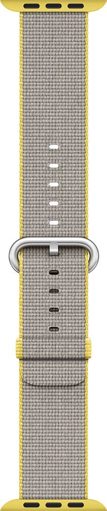 Angle. Apple - Nylon Apple Watch Band - 44mm - Light Gray.